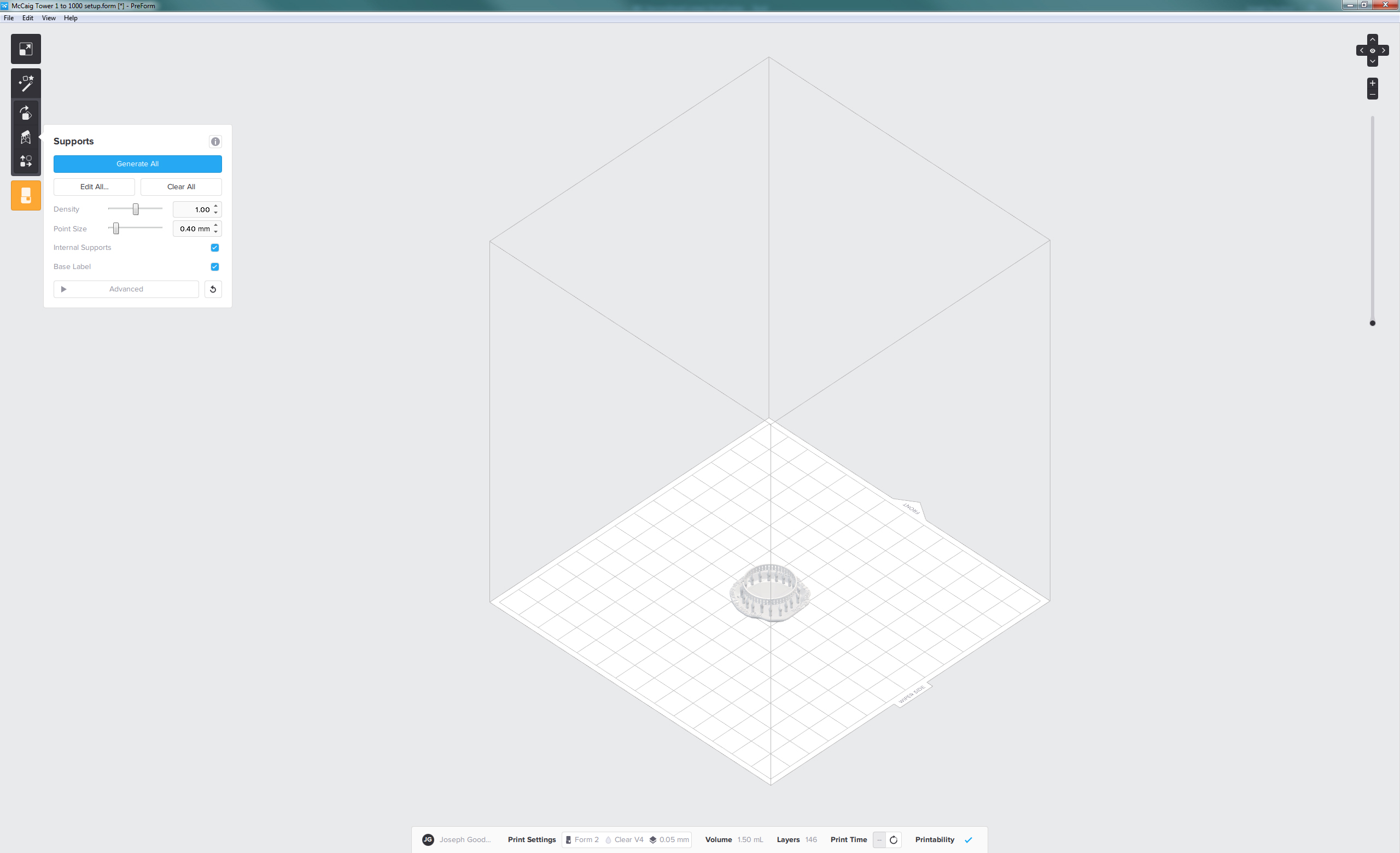 Preform - Print setup 1